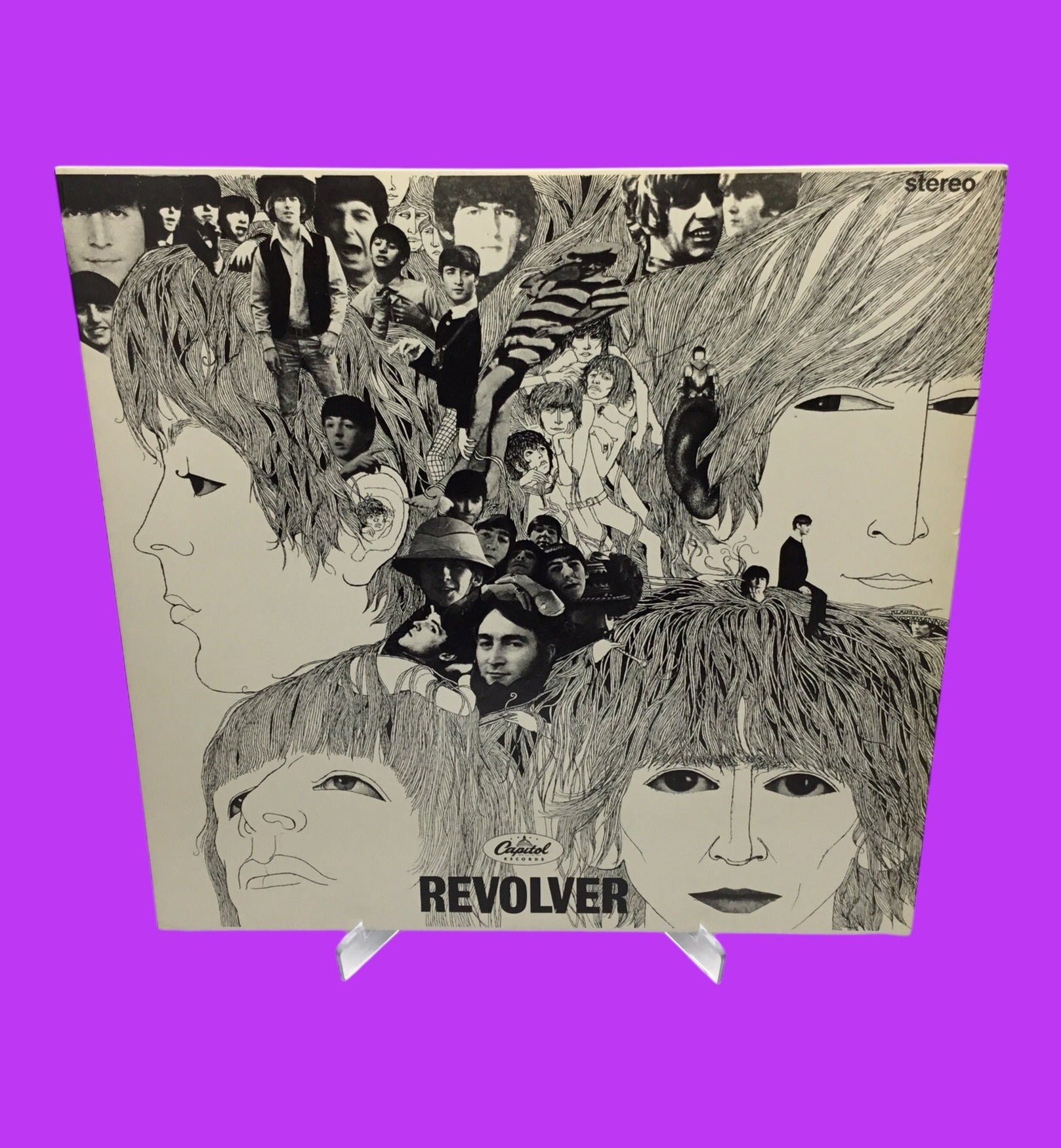 The Beatles 1976 US PRESS Revolver Vinyl LP Record Stereo SW2576 Purple Capital Label