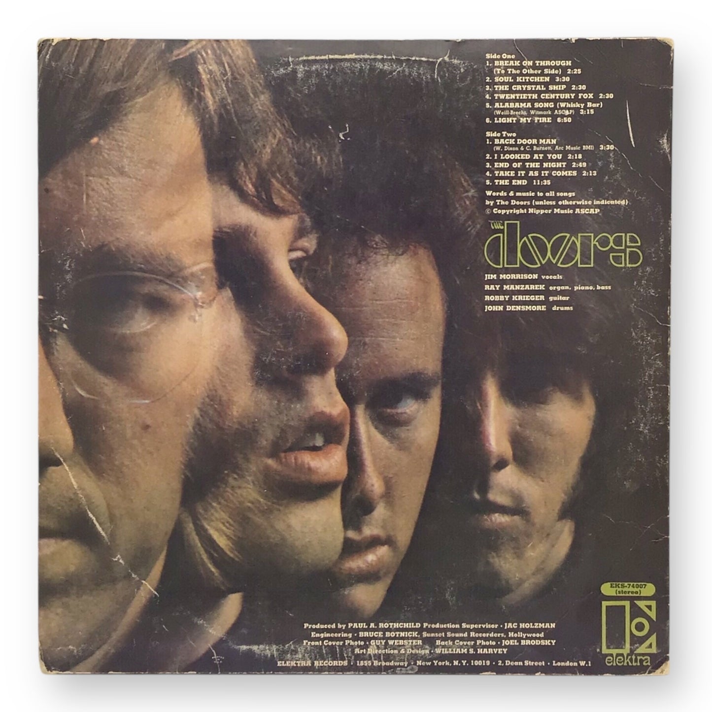 The Doors – Self-Titled Vinyl LP (Elektra EKS-74007) | Worn Copy