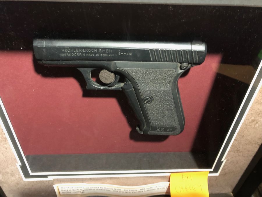 The MASK framed resin Pistol Prop w/ COA