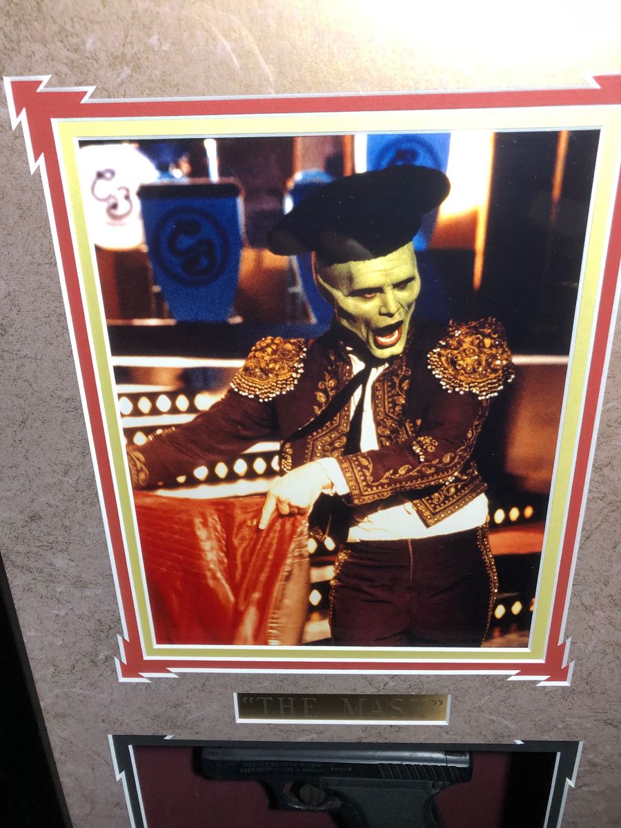 The MASK framed resin Pistol Prop w/ COA