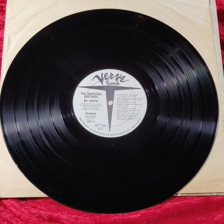 The Righteous Brothers- Re-Birth LP Promo