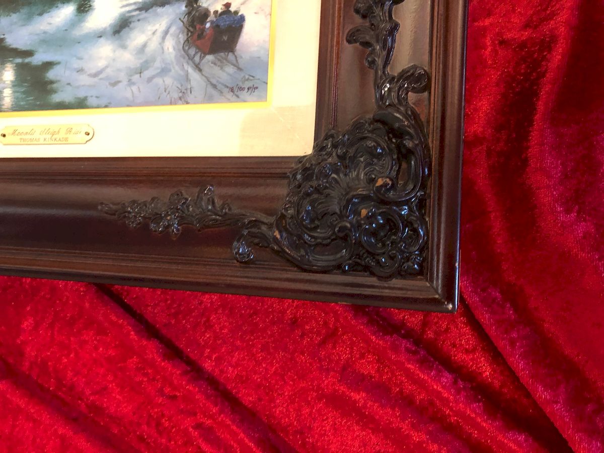 Thomas Kinkade - Moonlit Sleigh Ride - Limited Edition Print