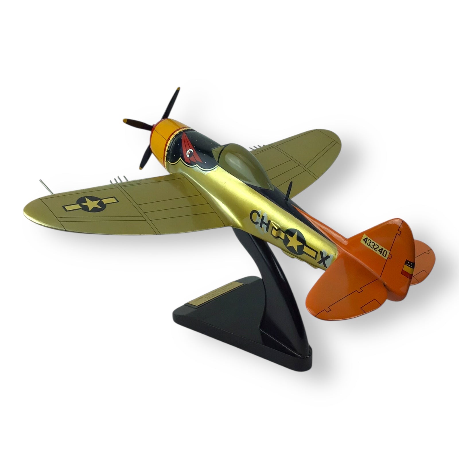 "Top Gun WWII" P-47 Thunderbolt Wooden Model Plane