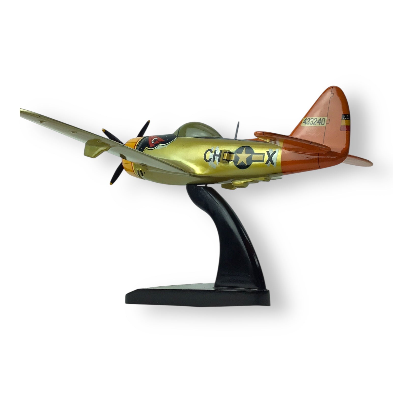 "Top Gun WWII" P-47 Thunderbolt Wooden Model Plane