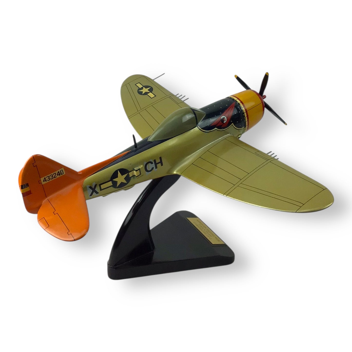 "Top Gun WWII" P-47 Thunderbolt Wooden Model Plane