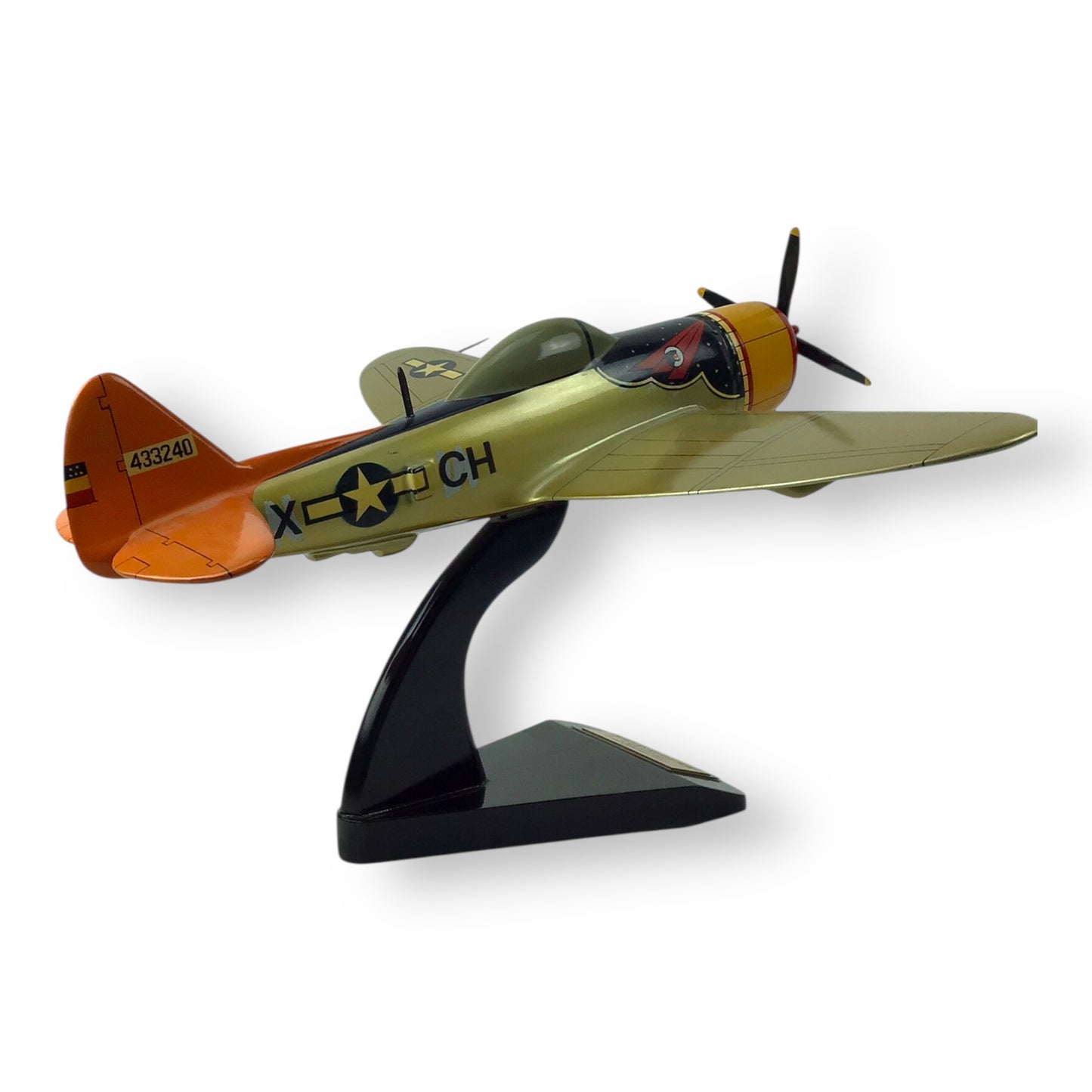 "Top Gun WWII" P-47 Thunderbolt Wooden Model Plane