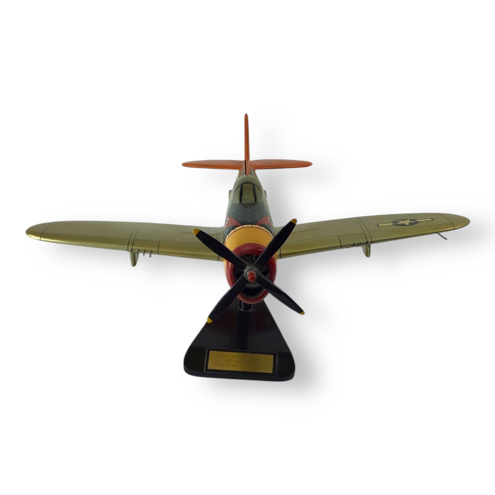 "Top Gun WWII" P-47 Thunderbolt Wooden Model Plane