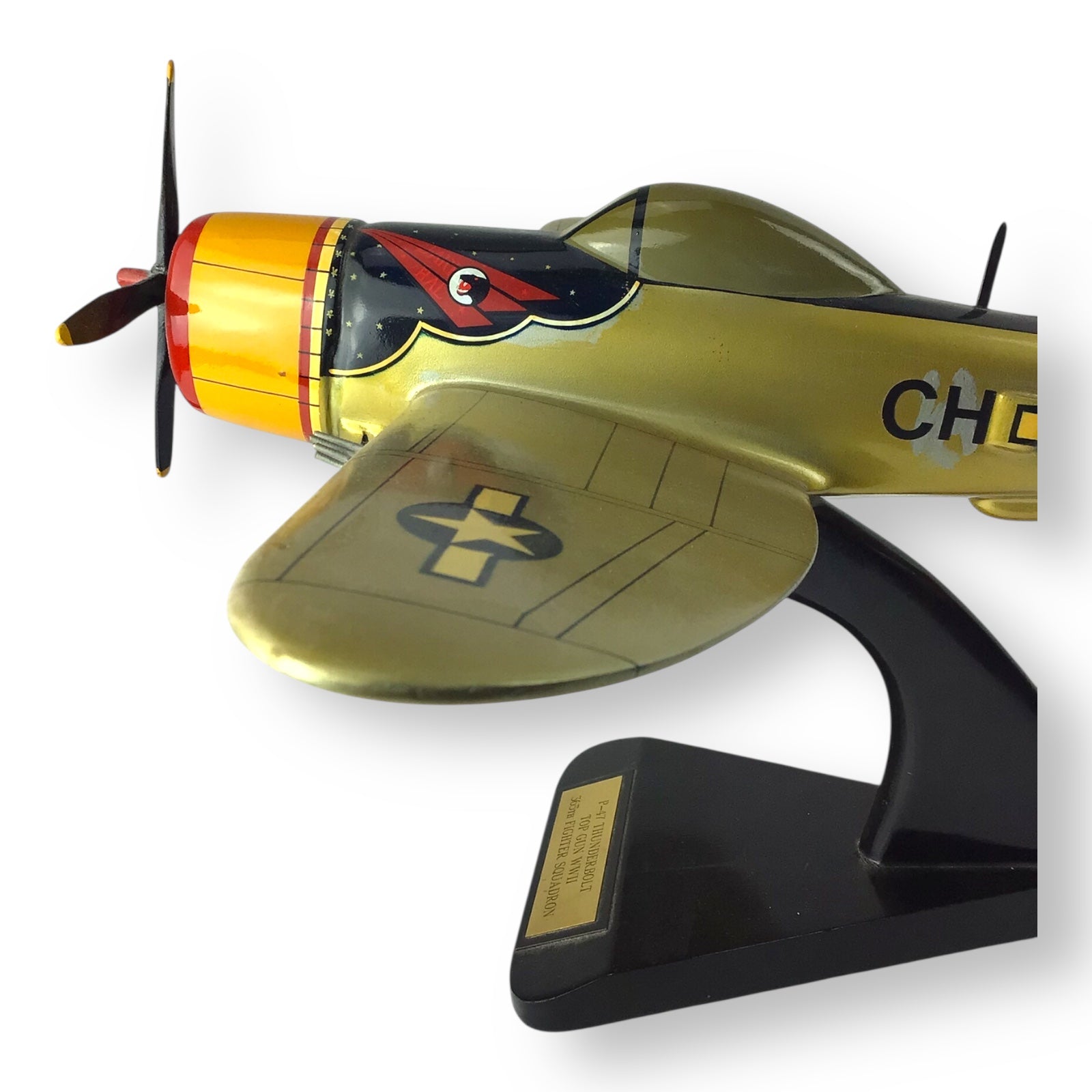 "Top Gun WWII" P-47 Thunderbolt Wooden Model Plane