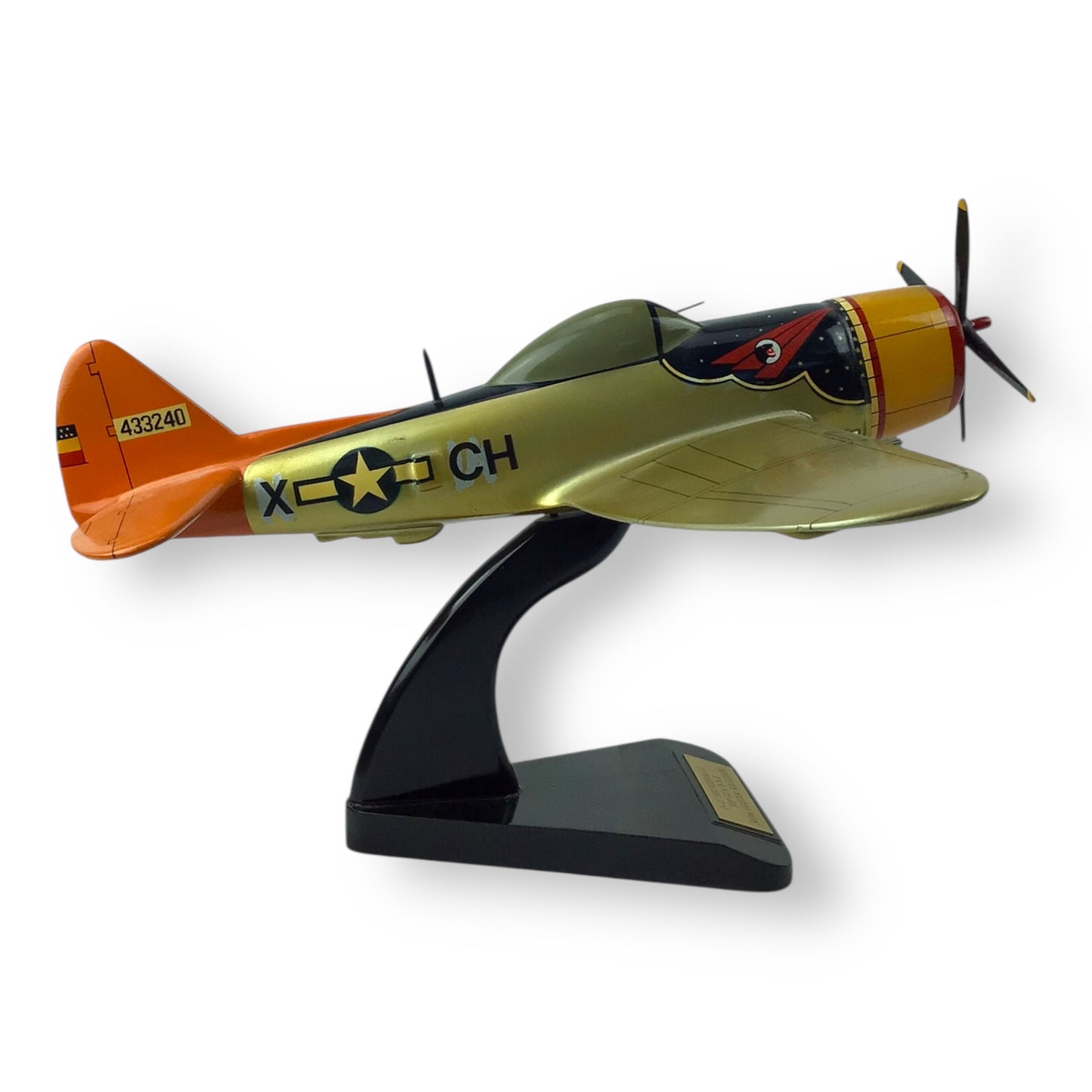 "Top Gun WWII" P-47 Thunderbolt Wooden Model Plane