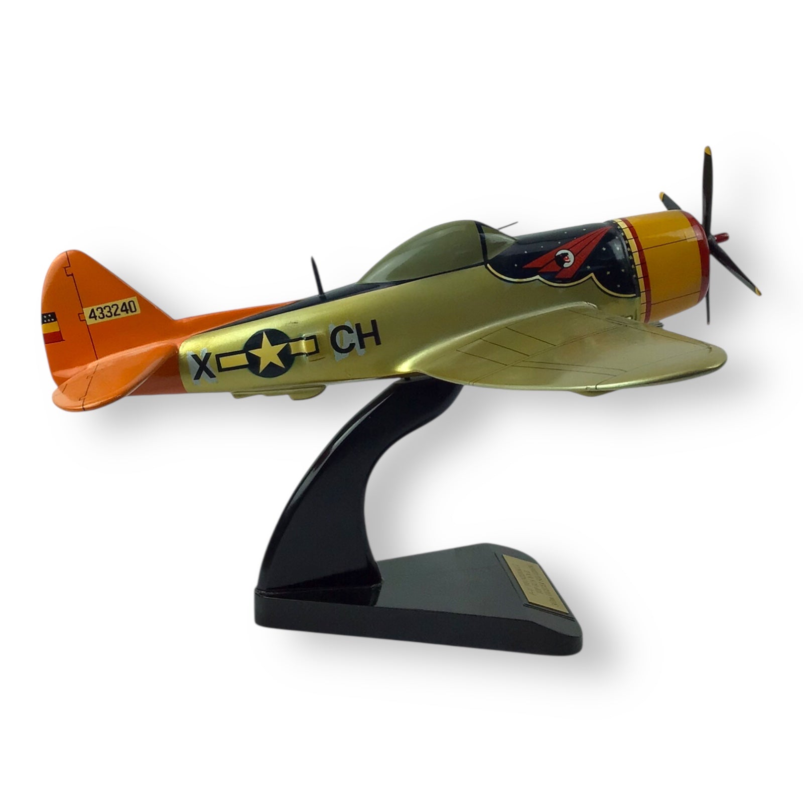 "Top Gun WWII" P-47 Thunderbolt Wooden Model Plane