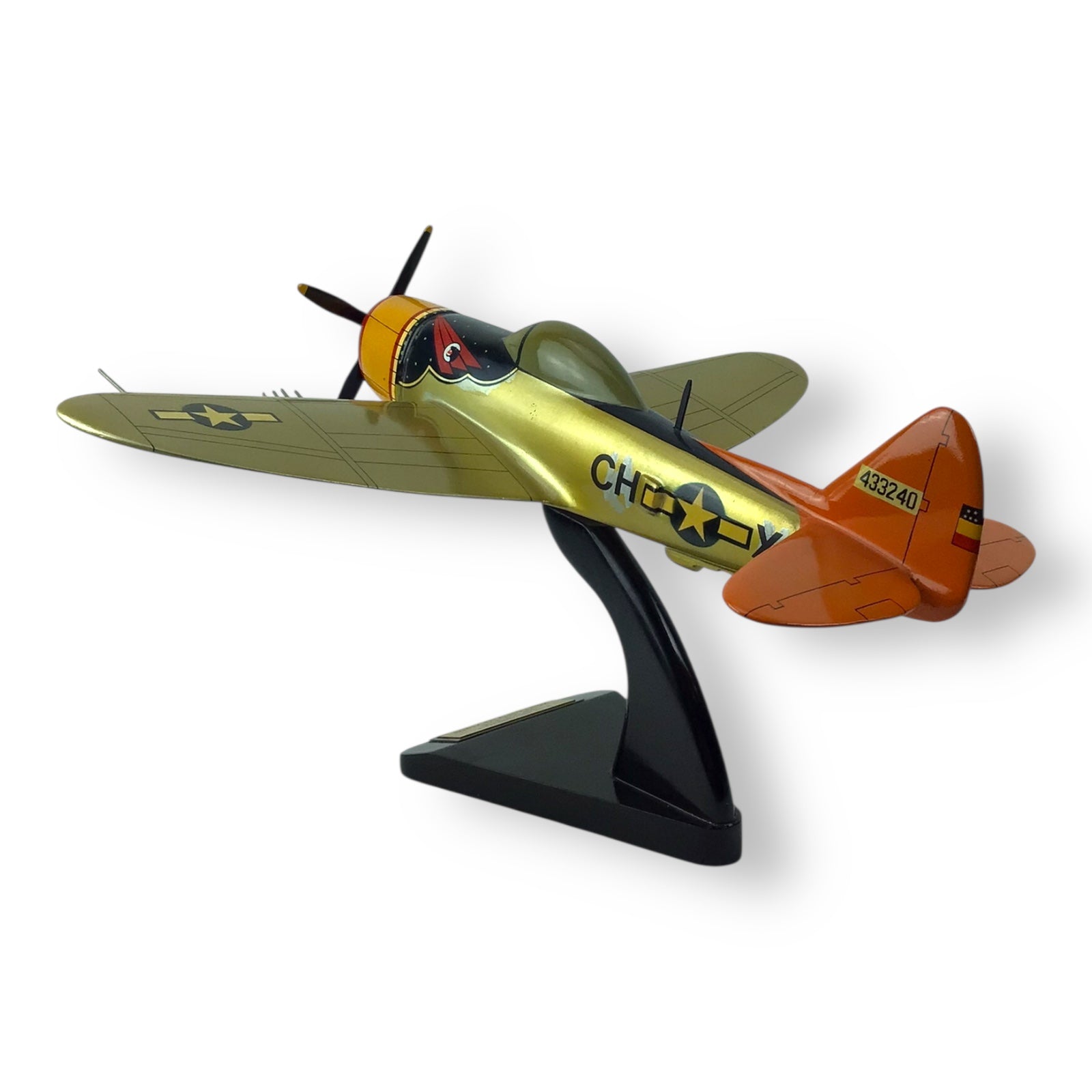 "Top Gun WWII" P-47 Thunderbolt Wooden Model Plane