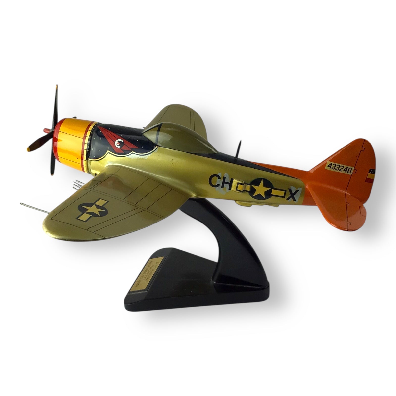 "Top Gun WWII" P-47 Thunderbolt Wooden Model Plane