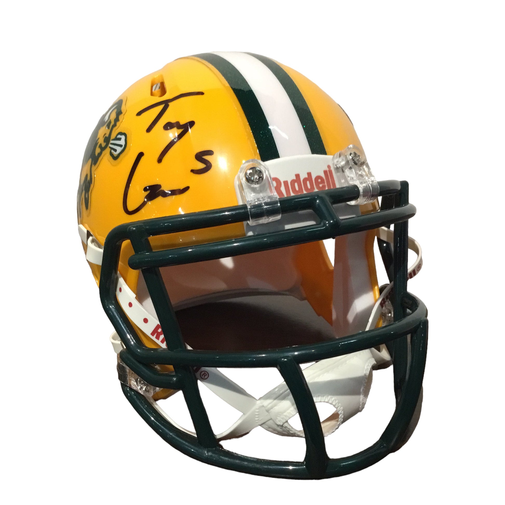 Trey Lance Autographed North Dakota State Bison Mini Helmet with Beckett Certification Shadowbox