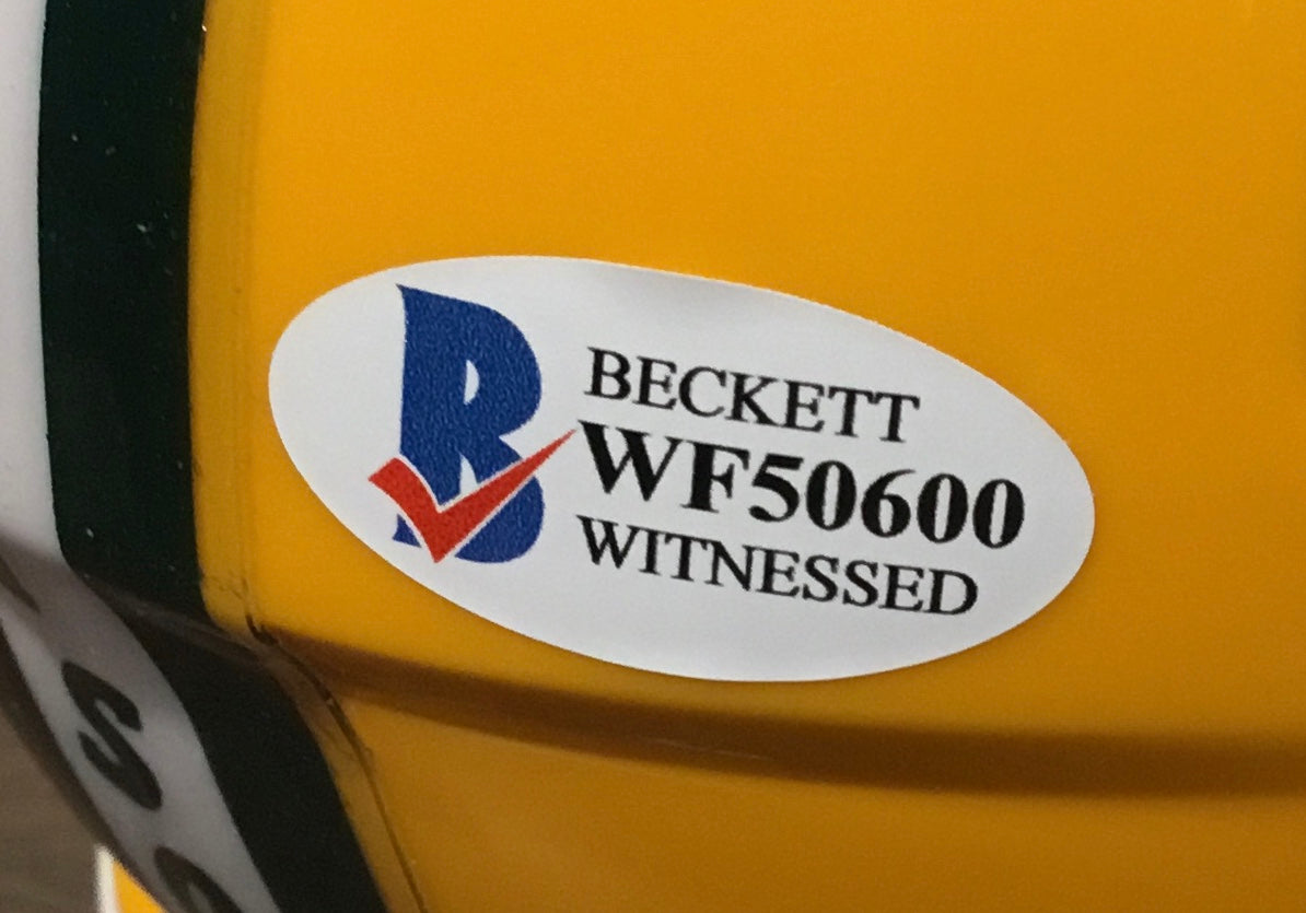 Trey Lance Autographed North Dakota State Bison Mini Helmet with Beckett Certification Shadowbox