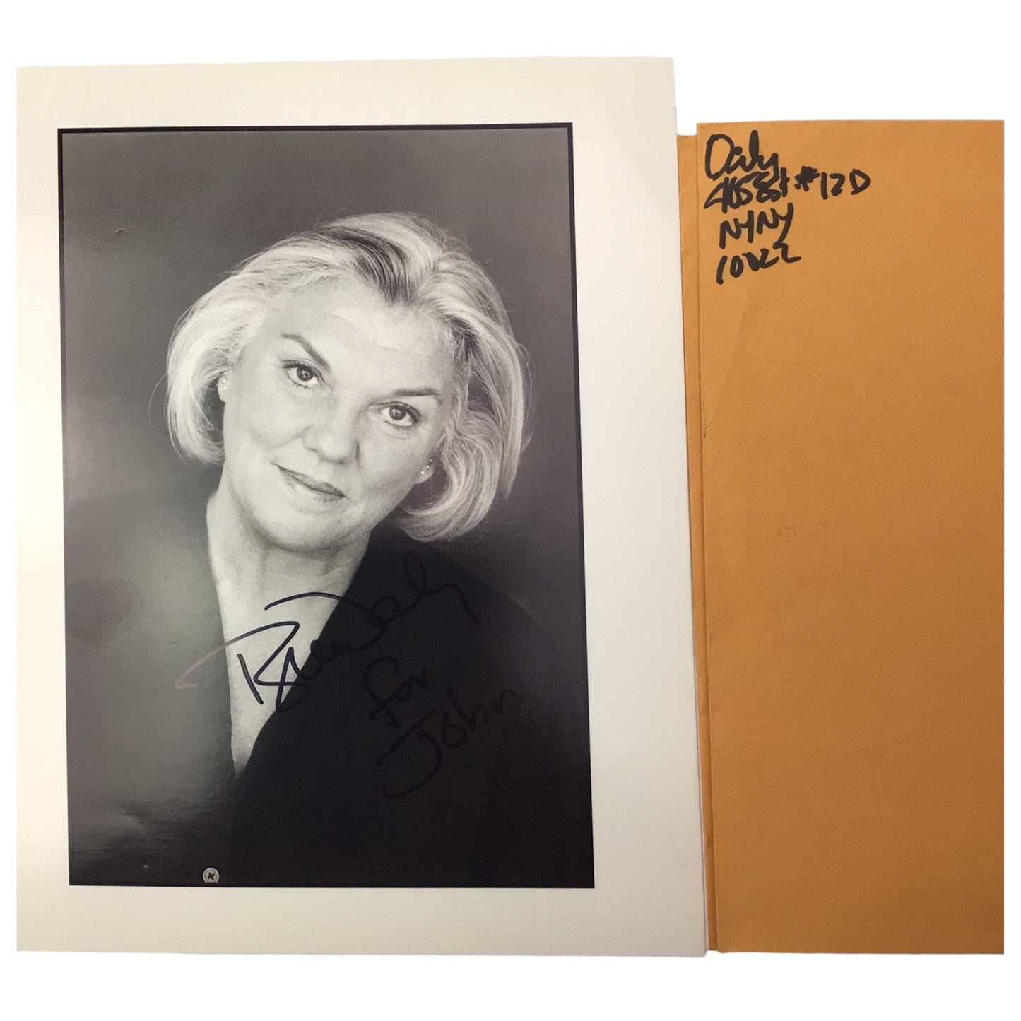 Tyne Daly Signed Photograph w/ Personal Note