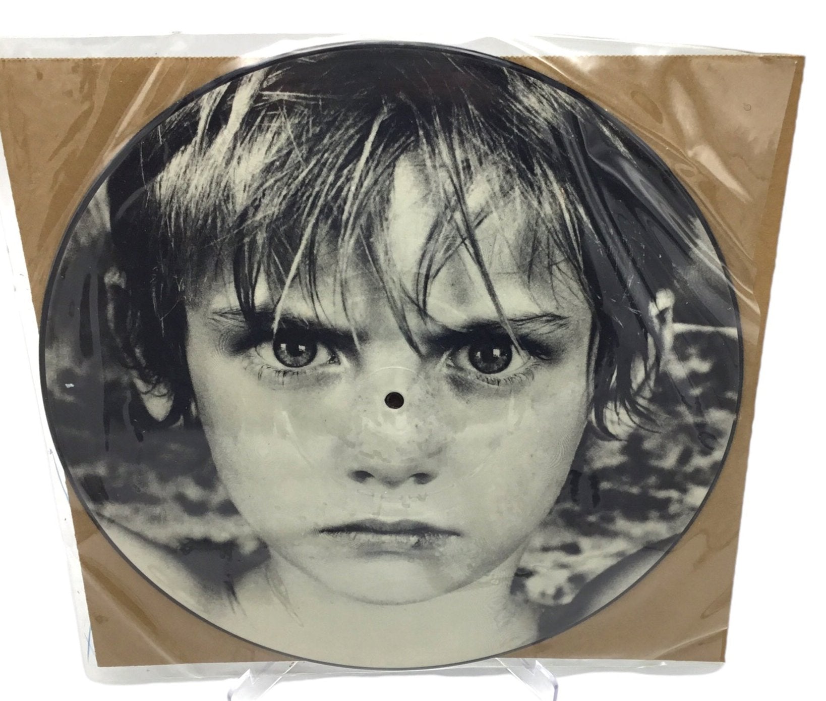 U2 WAR ピクチャーレコード ピクチャーディスク 1983年 初版 LP U2 War Picture Disc LP Black Rim Rare Item Limited Edition