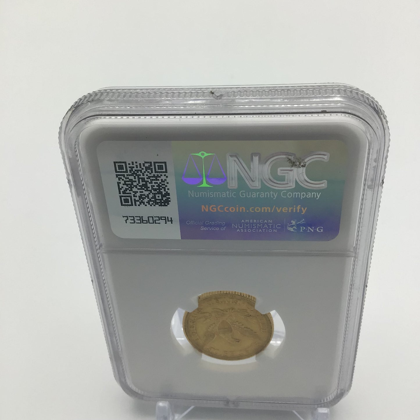 U.S. 1855 Five Dollar Coin AU 58