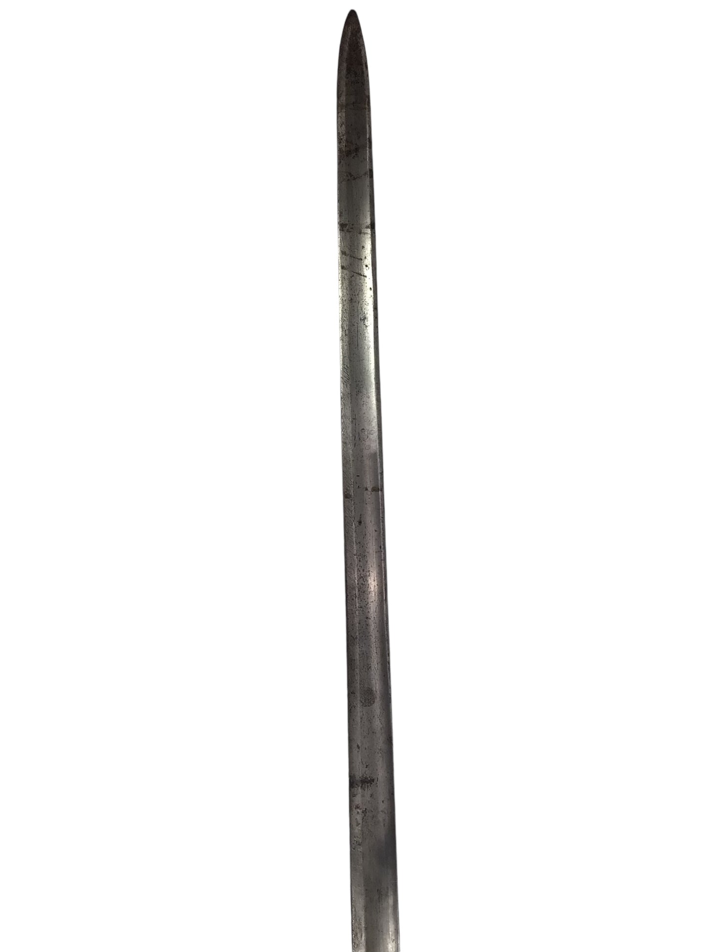 U.S. Rev War Spadroon Sword c.1780–1800 5-Ball Brass Hilt Stamped Blade