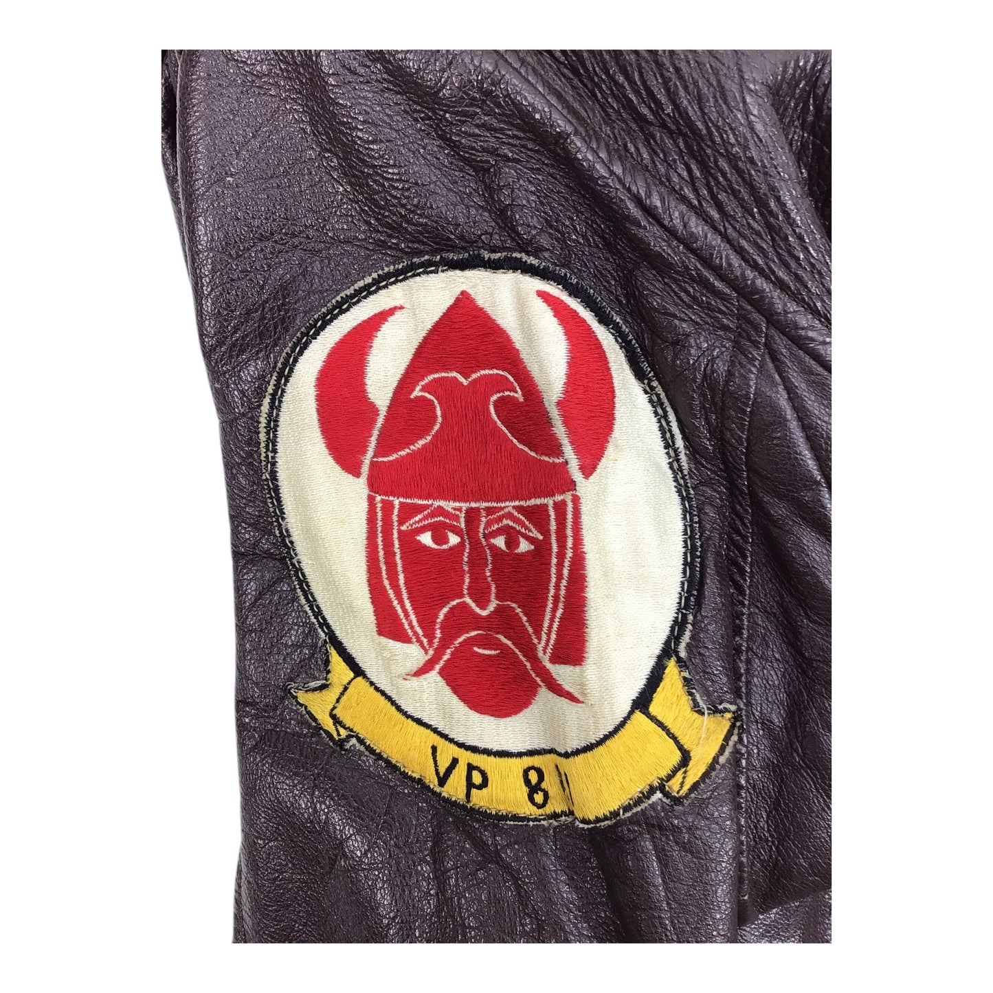 U.S. Vietnam War Brown Leather Flight Jacket VP-811 Patch