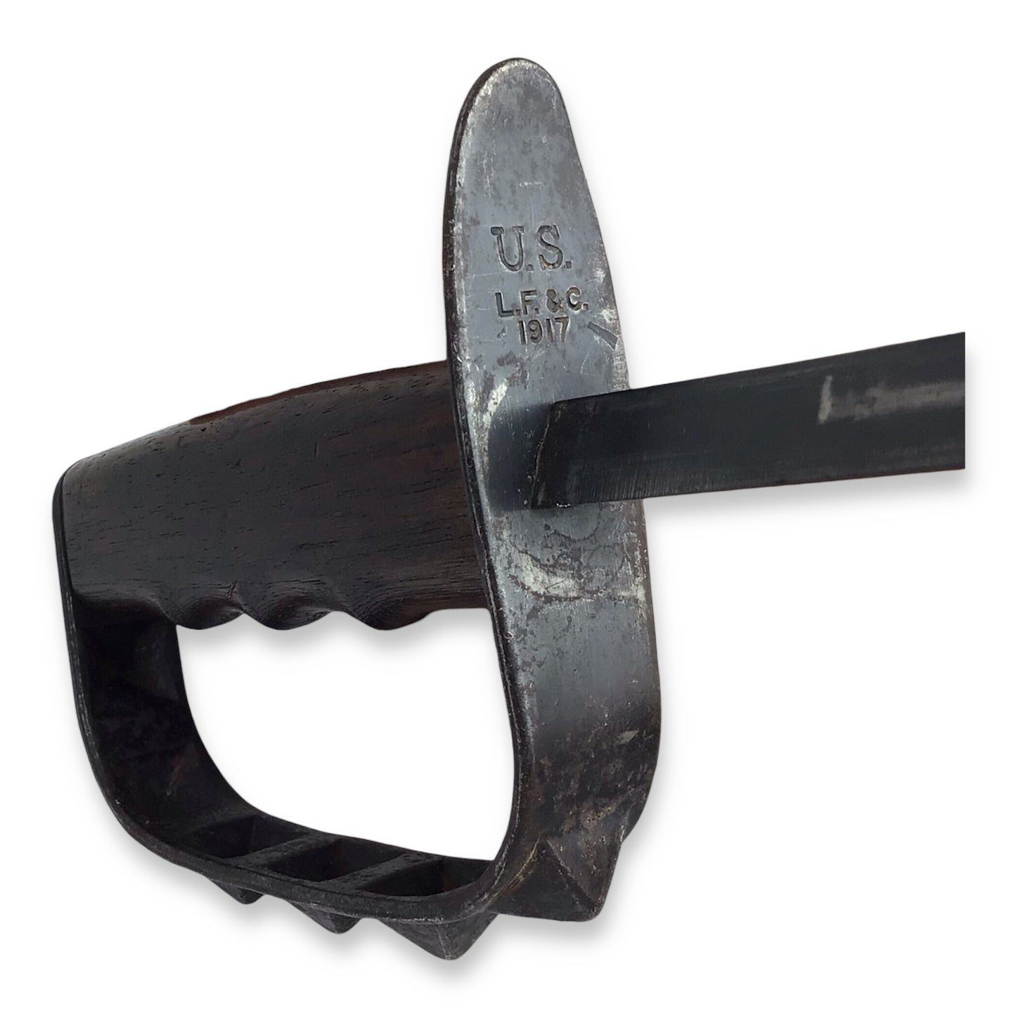 U.S. WW1 Army M1917 Knuckle Trench Knife by L.F. & C. Original Marked