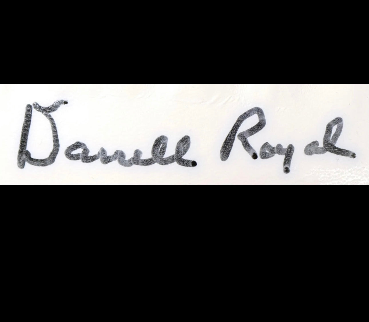 U.T Longhorn NIke Football Signed By Darrell Royals Full Beautiful Signature