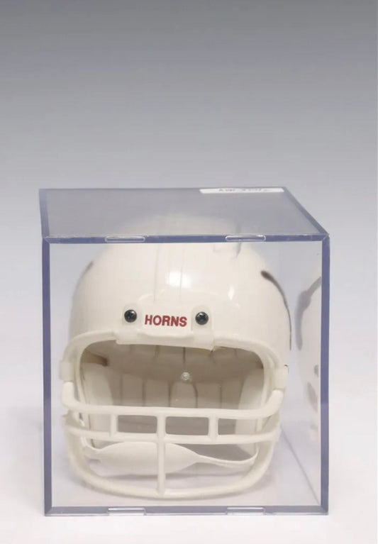 U.T. Longhorns Football Mini Helmet Signed By Darrell Royal