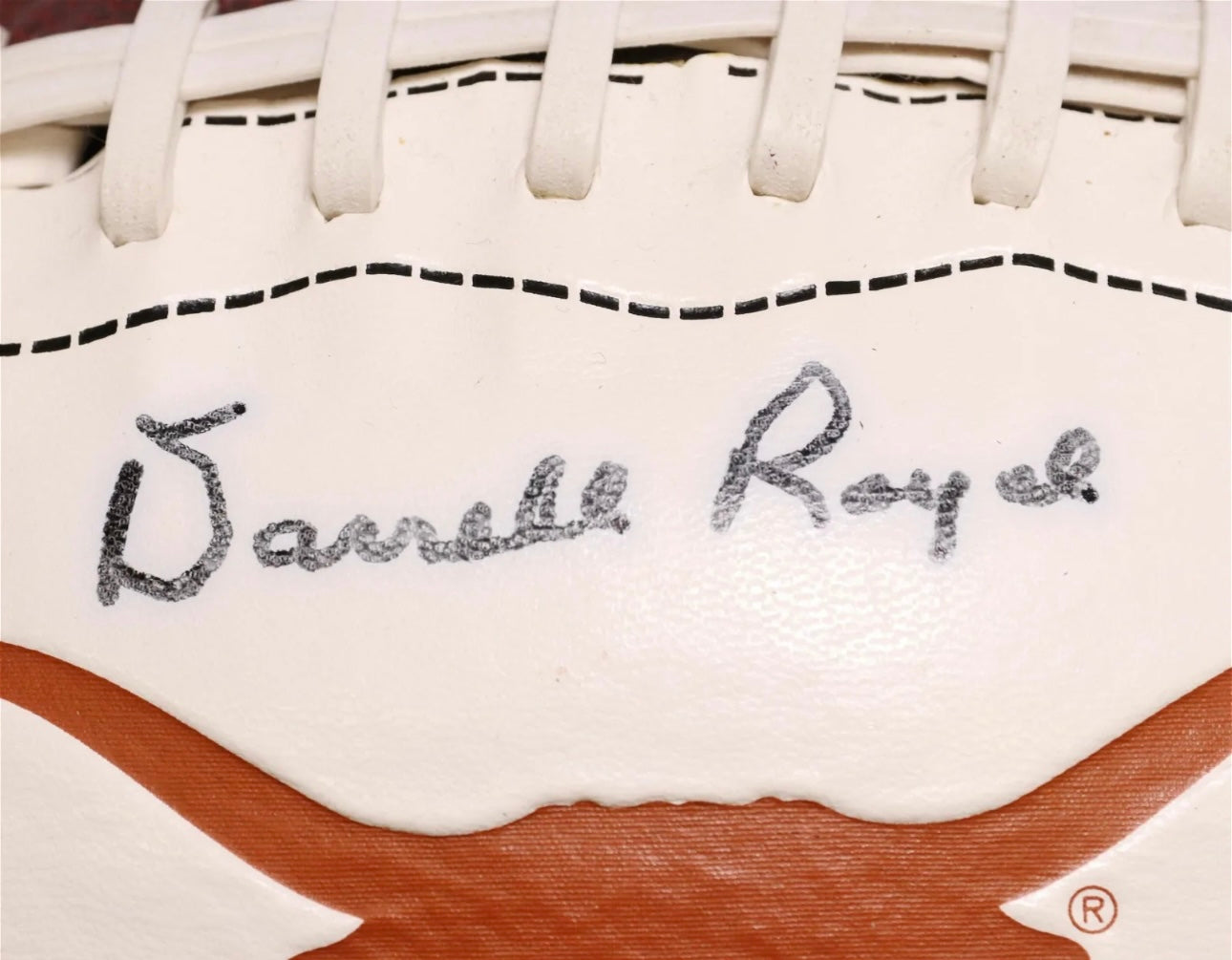 U.T. Longhorns Nike Football Signed By Darrel Royal