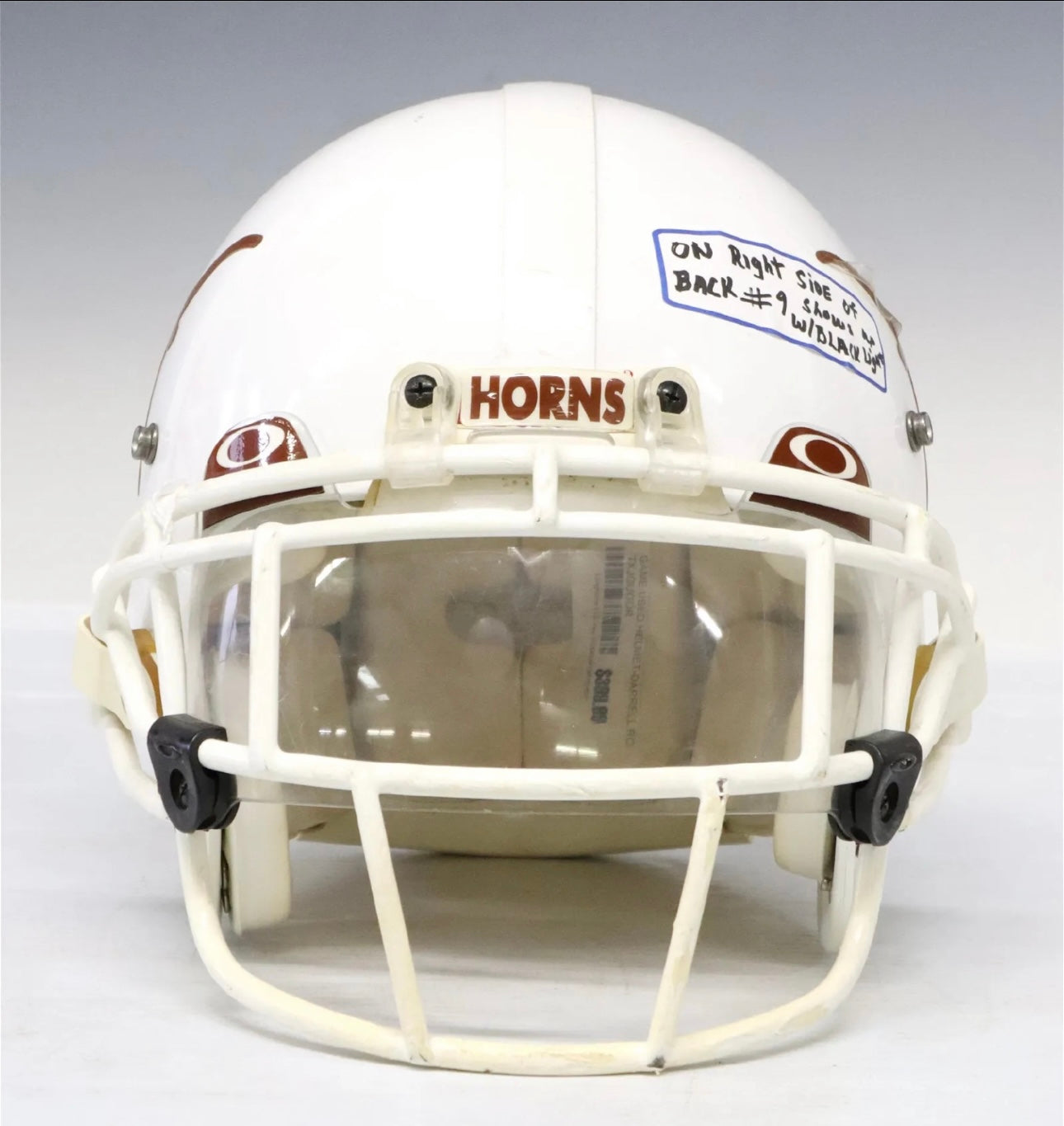 U.T. Longhorns Rose Bowl Game Used Helmet Autographed By Darrell Royal