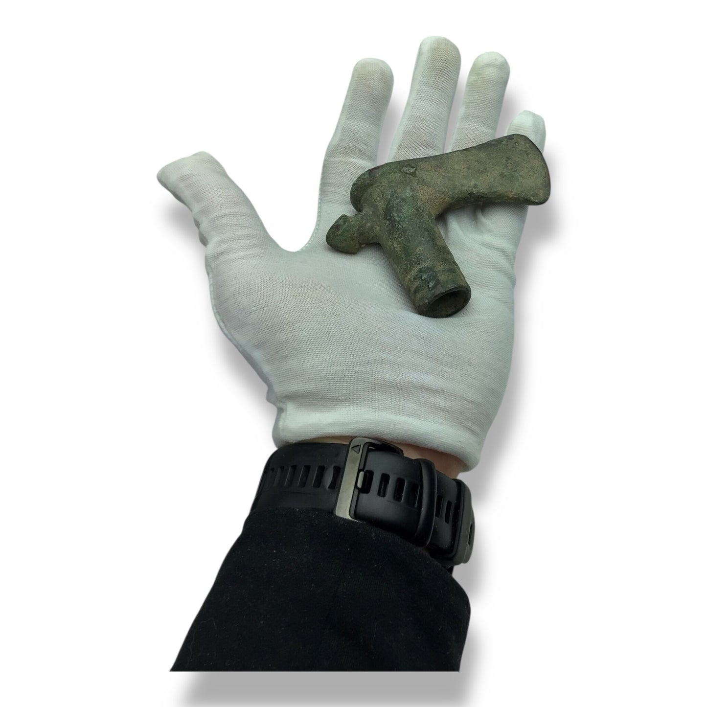 Unique Luristan-Elamite Bronze Axe Head w/ Rear Nub c. 1850-1350 B.C.