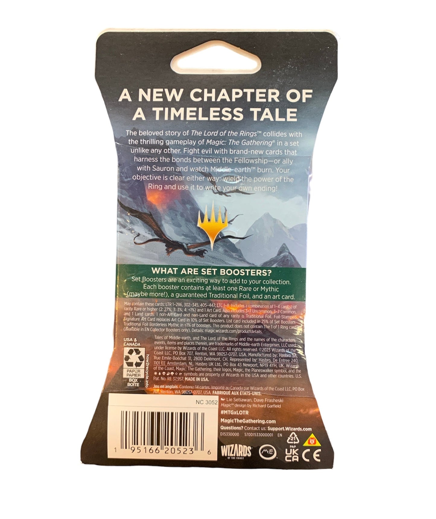 Universes Beyond: Magic the Gathering The Lord of the Rings Set Booster Pack - 12 Cards