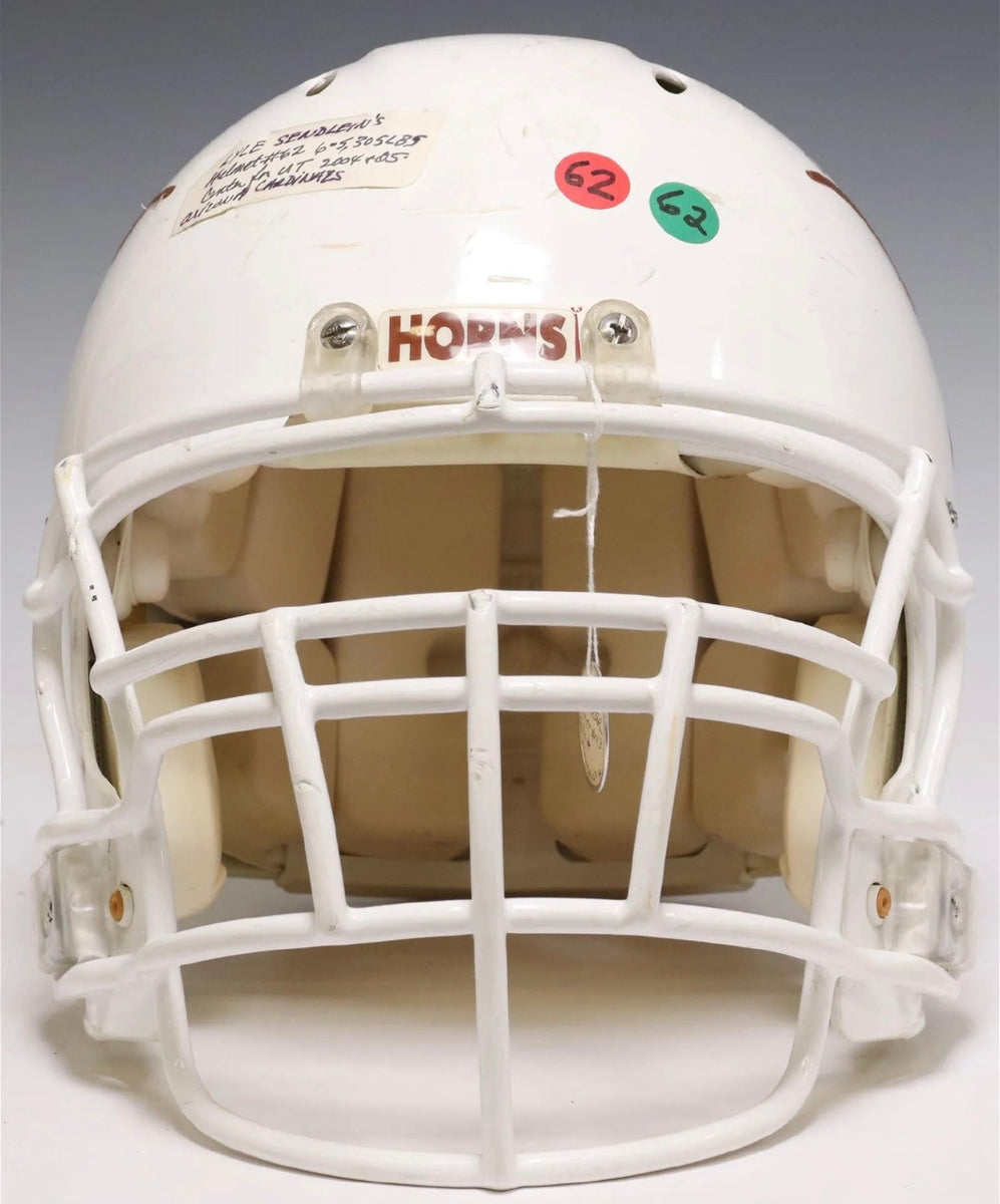 Sold at Auction: UNIVERSITY OF TEXAS GAME USED FOOTBALL HELMET