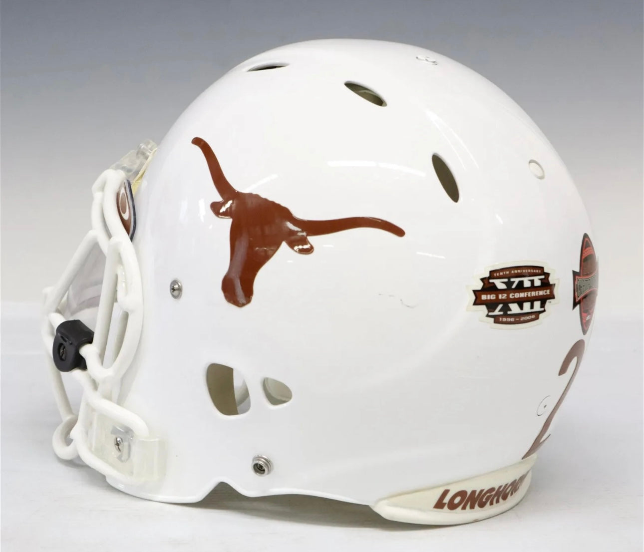 University Of Texas Longhorns Game Used Football Helmet 2005 #2 Brian Carter