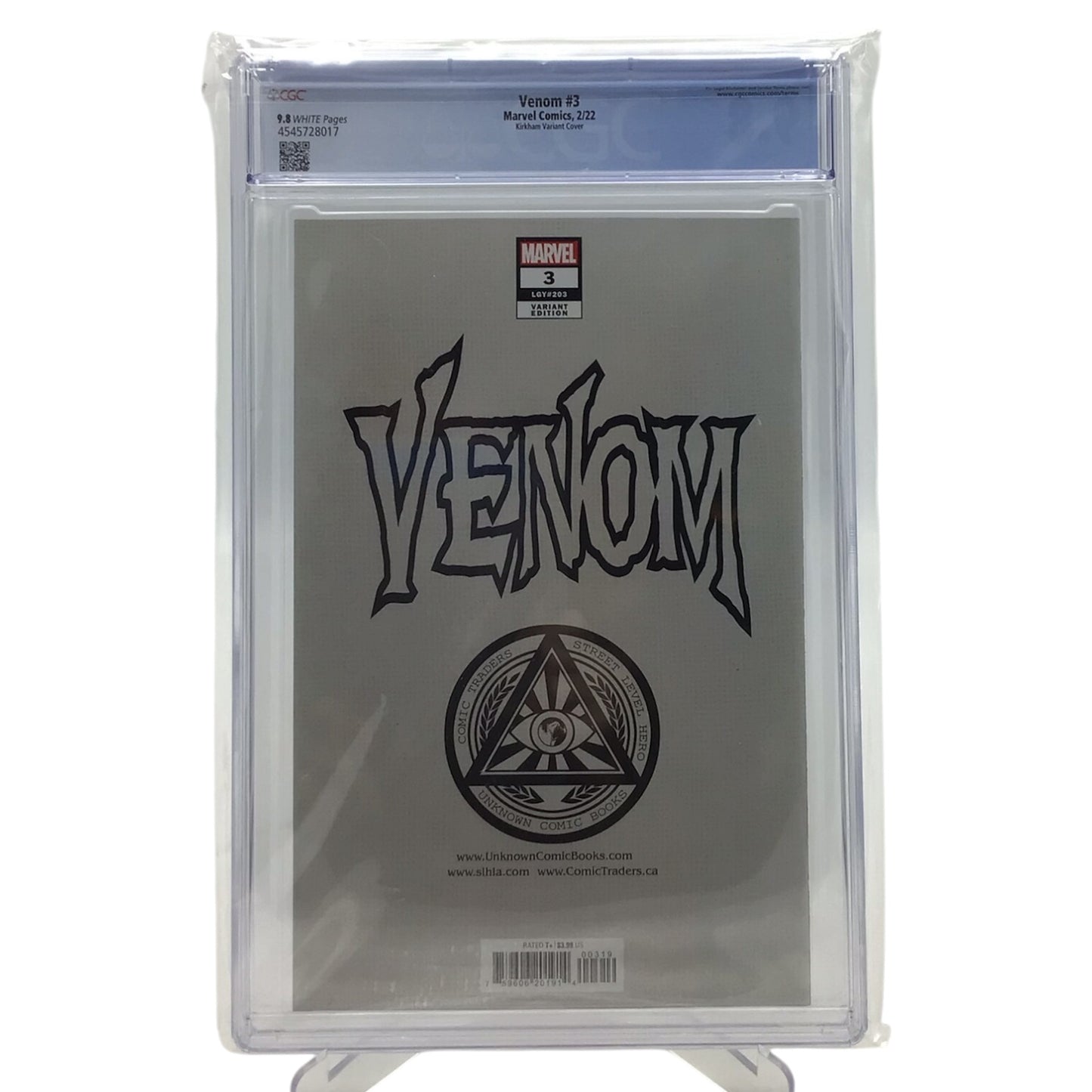Venom #3 Kirkham Variant Cover - CGC Graded 9.8