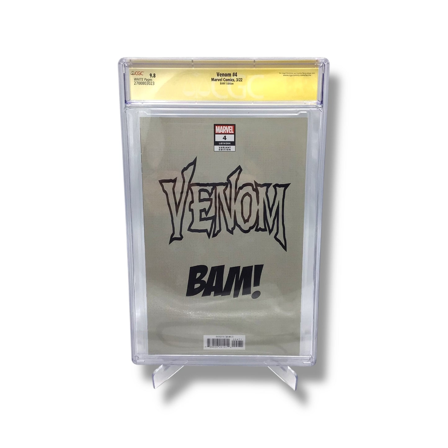 Venom #4 (BAM! Edition, 2022) | CGC 9.8 | Signed by Dave Wilkins