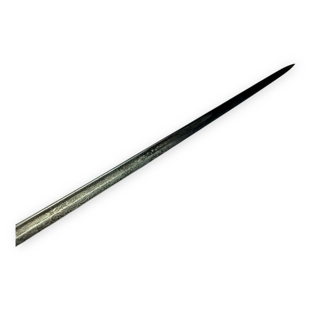 Victorian Antique Sword Cane with Skull Pommel