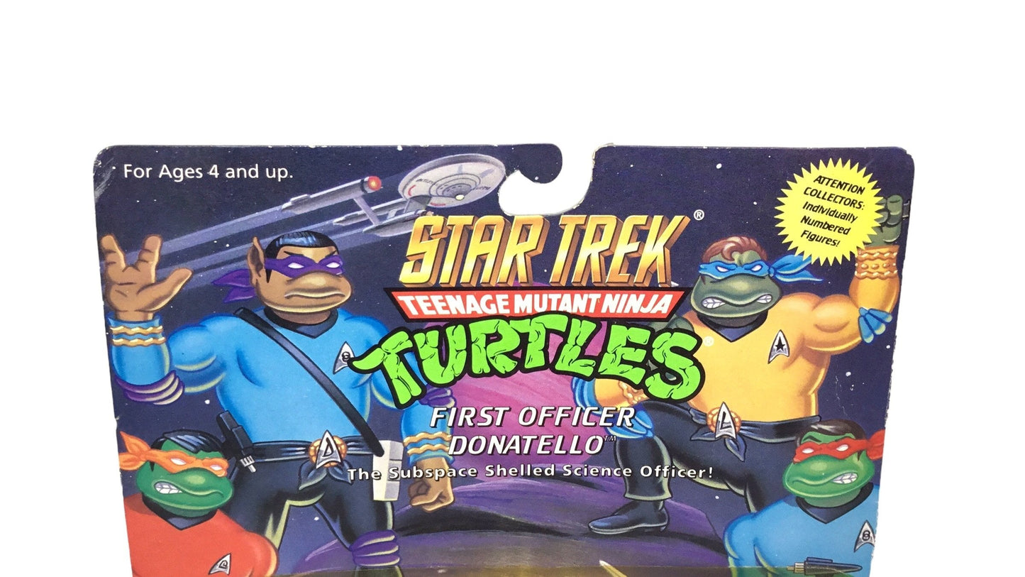 Vintage 1994 Star Trek TMNT First Officer Donatello Playmates Turtle Figure