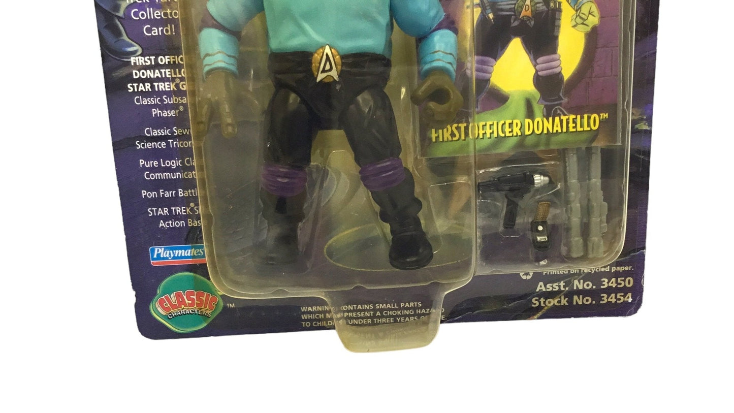 Vintage 1994 Star Trek TMNT First Officer Donatello Playmates Turtle Figure