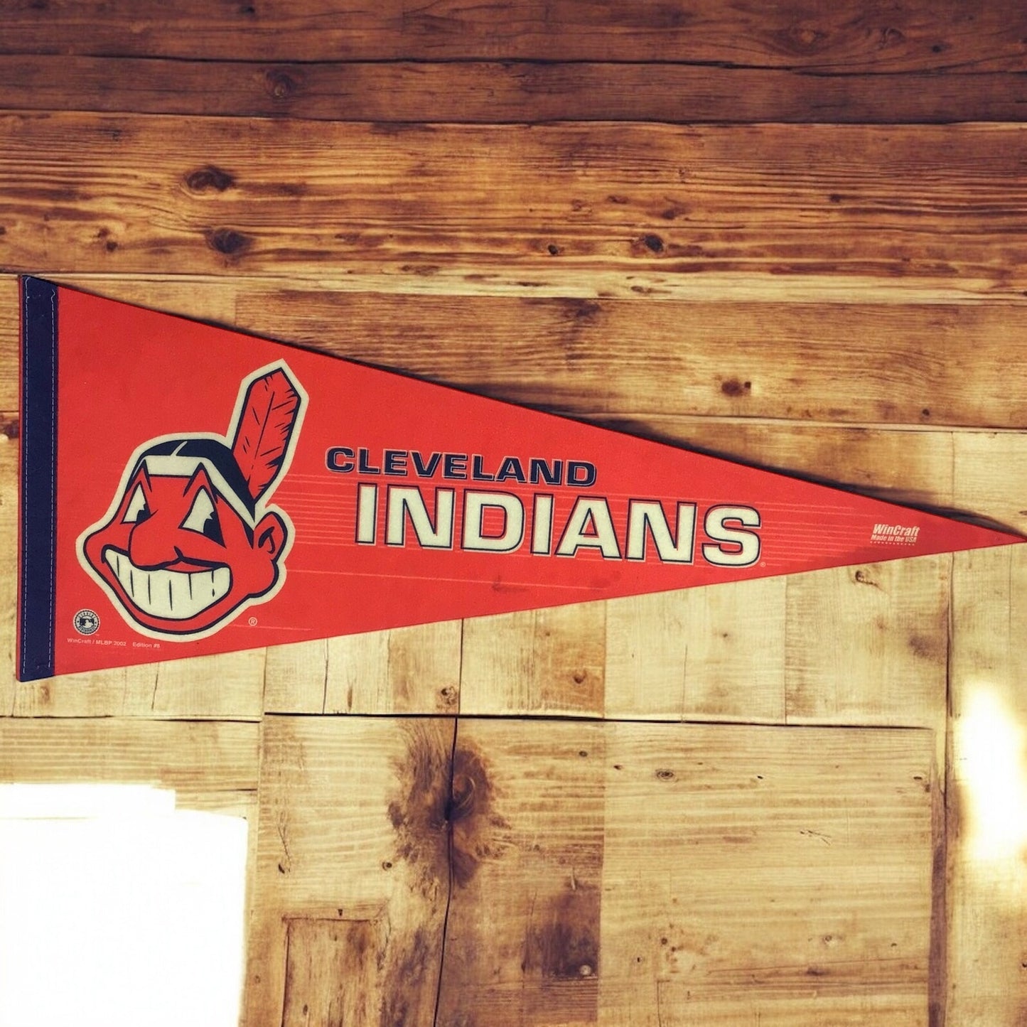 Vintage 2002 Cleveland Indians MLB Pennant – Baseball Collectible