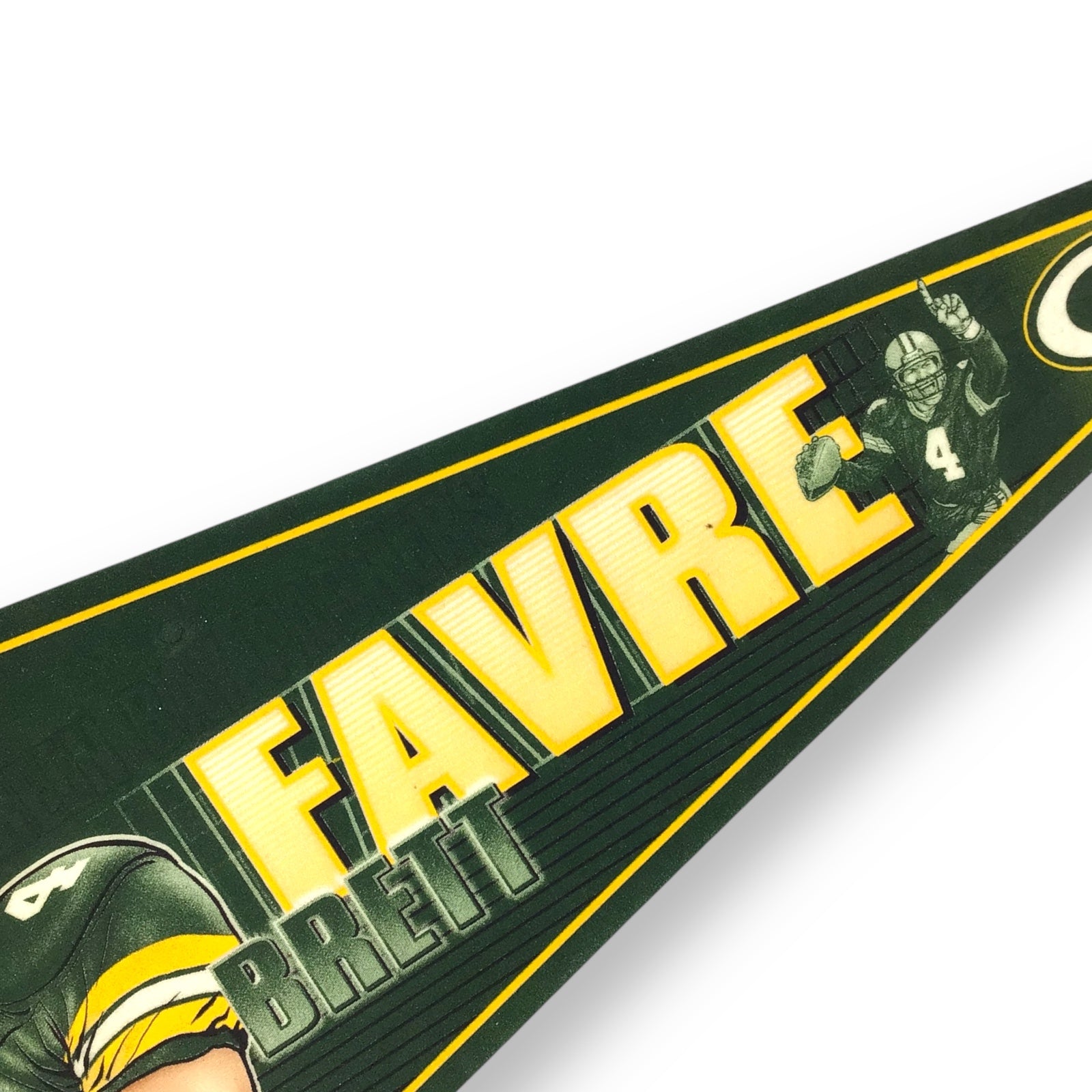 Vintage Brett Favre Green Bay Packers Pennant – Design #548 – Rare Collectible