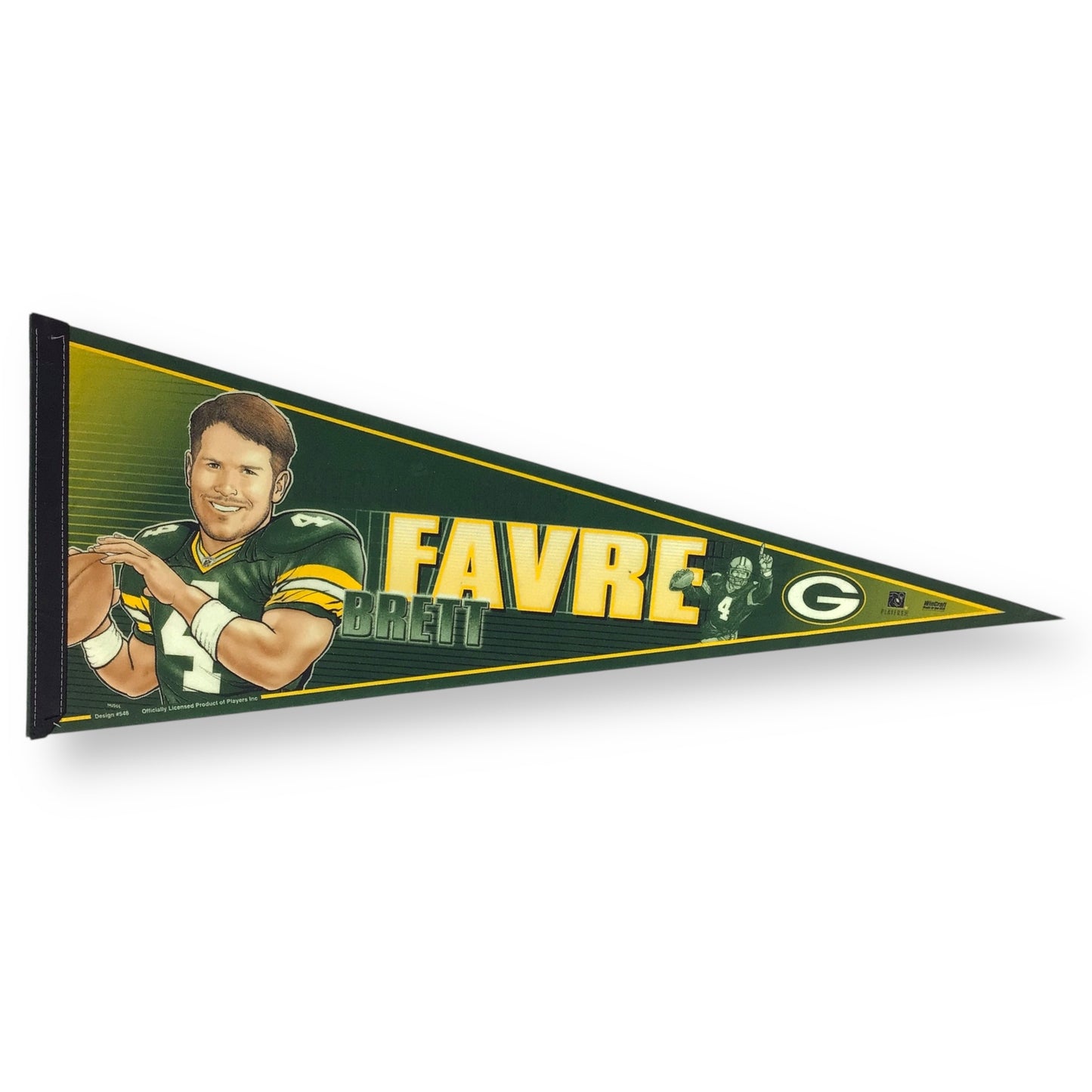 Vintage Brett Favre Green Bay Packers Pennant – Design #548 – Rare Collectible