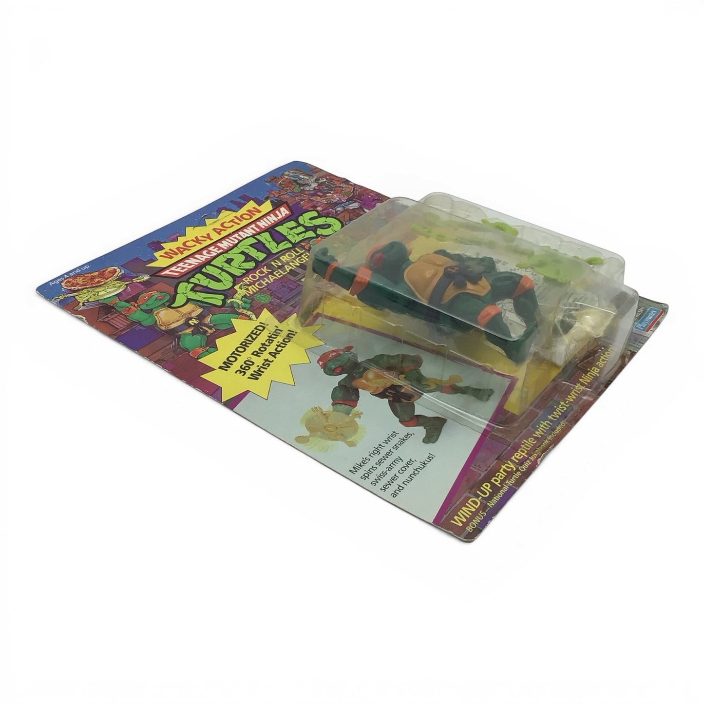 Vintage Teenage Mutant Ninja Turtles Rock n Roll Michaelangelo Action Figure 1989