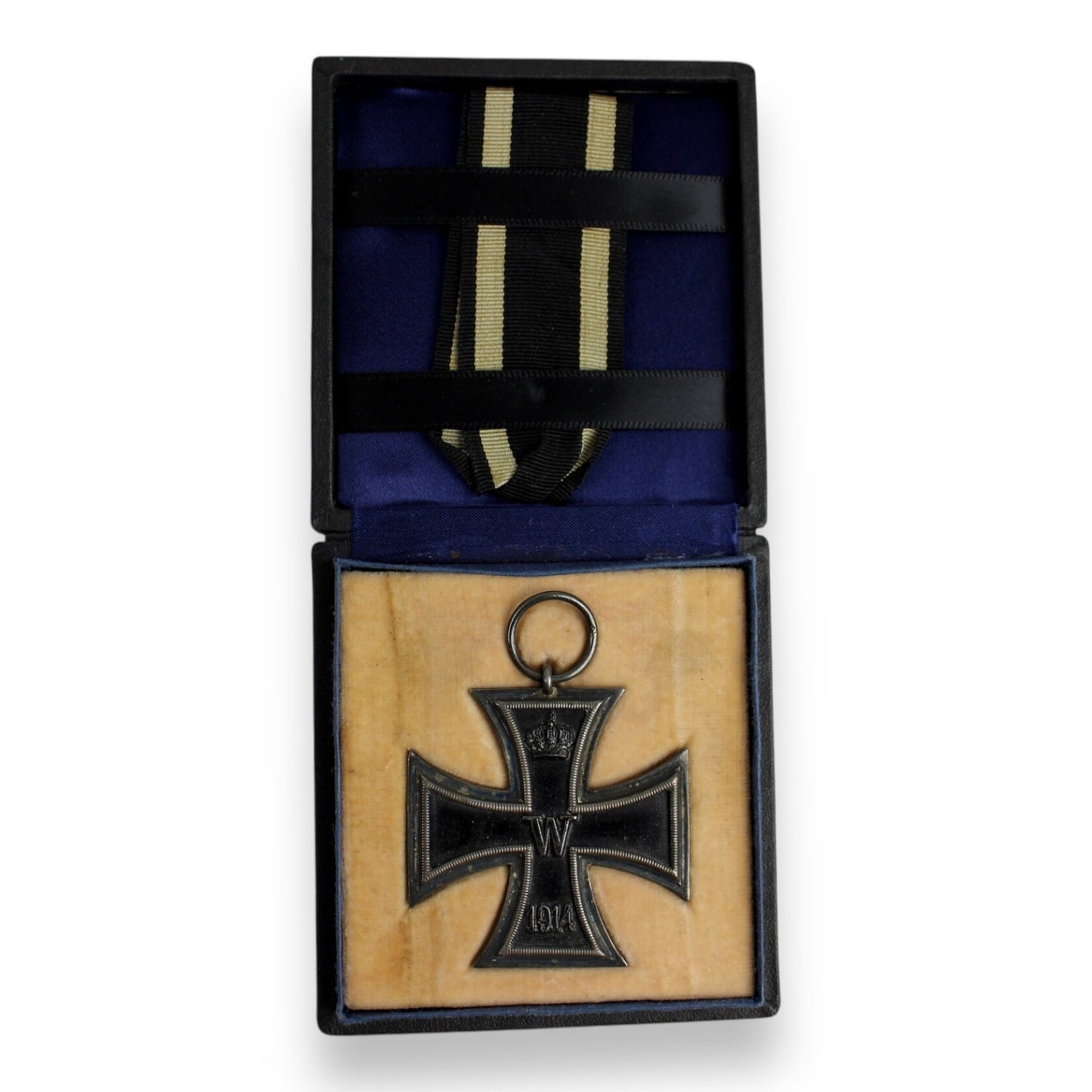 WW1 German Iron Cross 2nd Class Ek2 - Marked Ribbon & Original Case