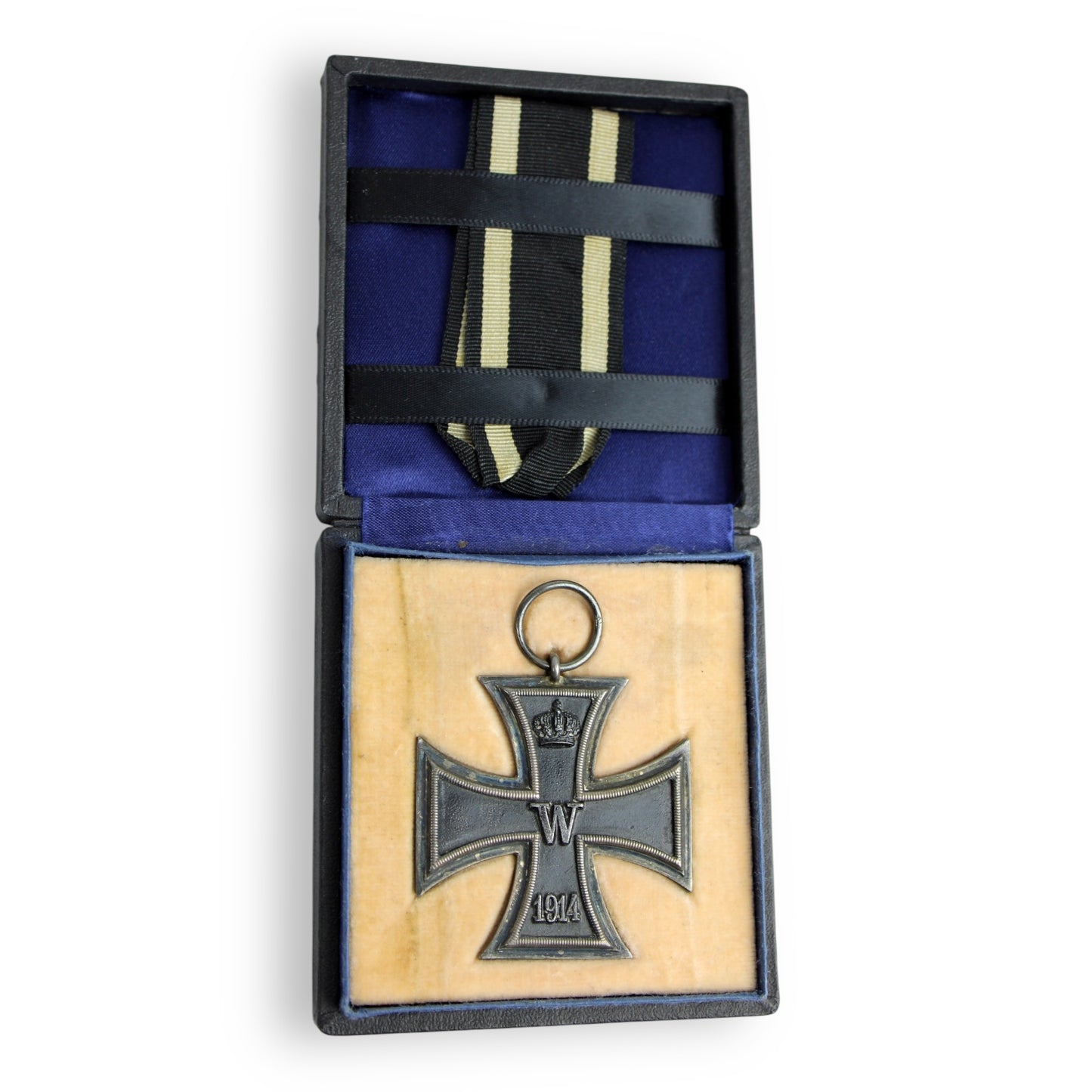 WW1 German Iron Cross 2nd Class Ek2 - Marked Ribbon & Original Case