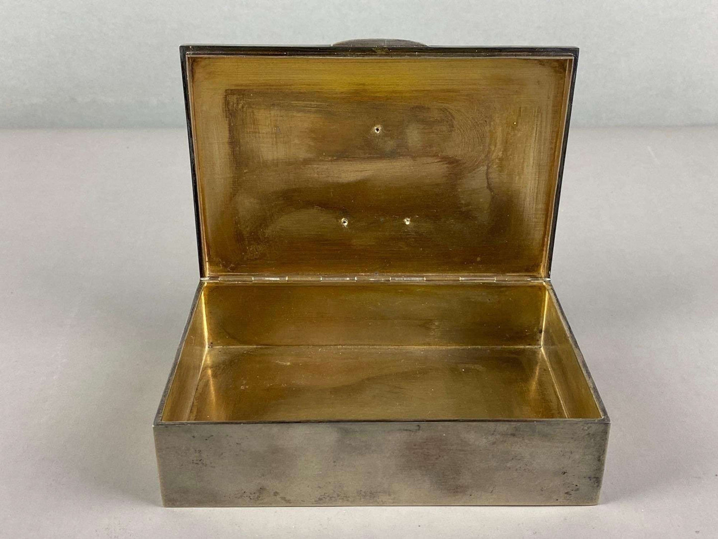 WW2 Monte Cassino Silver Cigar Box with Patches