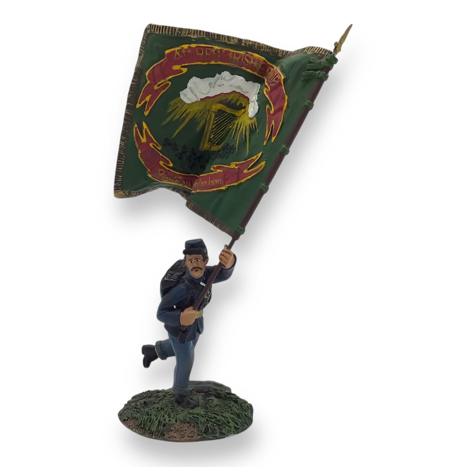 W. Britain 31093 Union 28th MA Irish Brigade Flagbearer 1/30 Scale Metal Figure