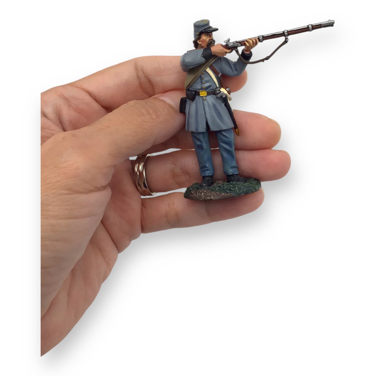 W. Britain 31237 Confederate Texas Brigade Standing Firing – 1:30 Scale Metal Figure