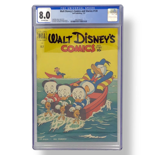 Walt Disney's Comics and Stories #130 | July 1951 | Dell Publishing | CGC 8.0