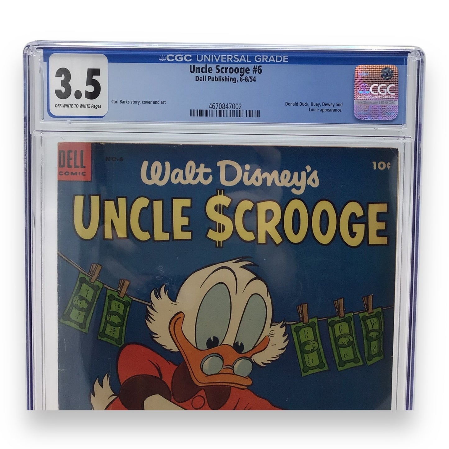 Walt Disney's Uncle Scrooge #6 - CGC Graded Comic