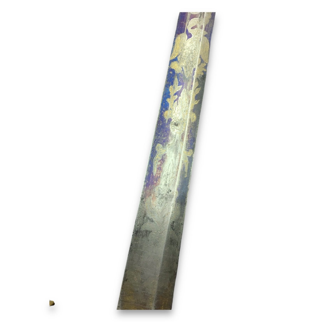 War of 1812 American Eaglehead Officer's Sword - Ornate Blade Design