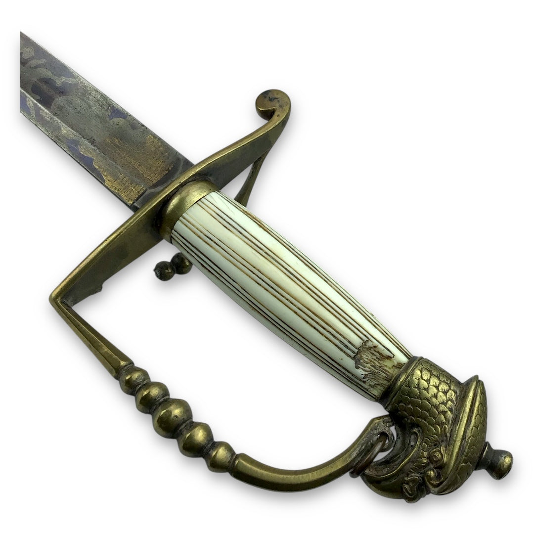 War of 1812 American Eaglehead Officer's Sword - Ornate Blade Design
